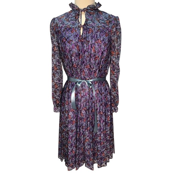 Vintage loose-fitting floral midi dress - Picture 6 of 6